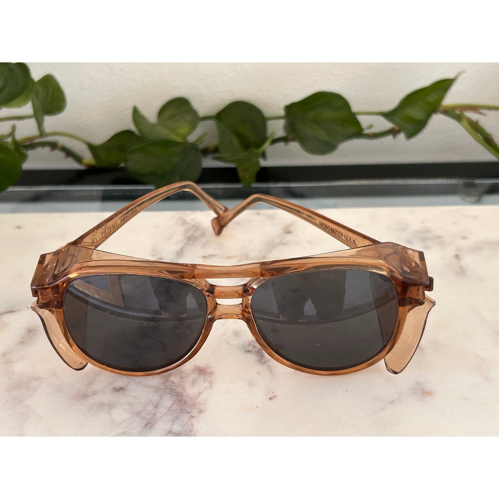 Vintage American Optical AO Aerosite Safety Sunglasses Z87 USA 5 3/4 Aviator